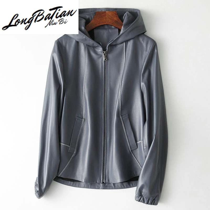 Кожаная 100% Натуральная овечья кожа пальто весна осень куртка женская одежда 2020