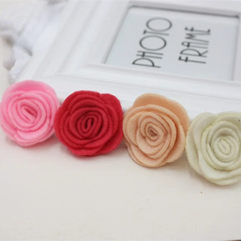 10 шт. лента с цветком розы аксессуары для одежды маленьких девочек модные волос