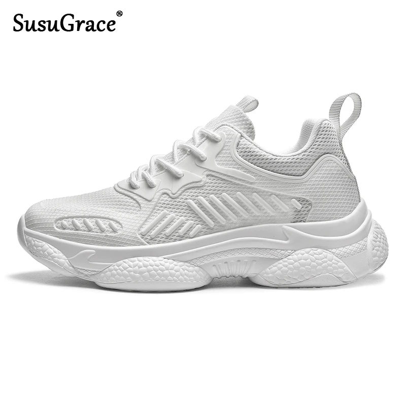 

SusuGrace Men's Sneakers Running Shoes Ligh tweight Breathable Outdoor Walking footwear Athletic Sports Shoes Zapatos De Hombres