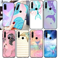 silicone cover mermaid tail for huawei honor 9c 9s 9a 9x 9n 9 8s 8c 8x 8a 8 v9 lite pro 2020 2019 phone case