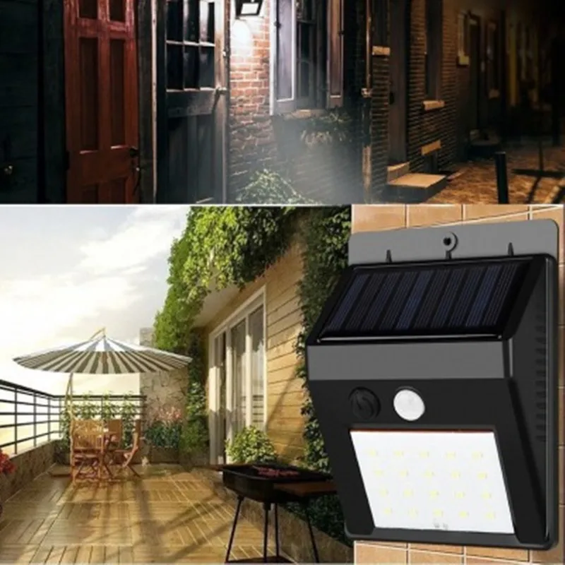 

New Upgrade 20/30/100 LED Solar wall Light Outdoor Solar Lamp PIR Motion Sensor Solar Powered Sunlight Street Light with