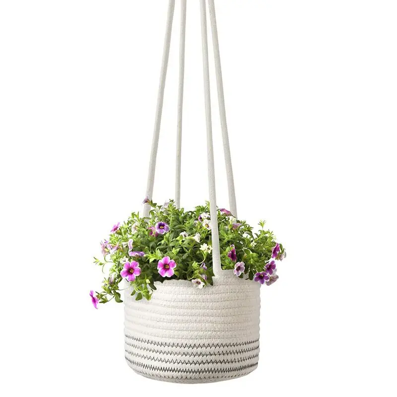 

Handmade Green Hanging Planter Vase Wall Container Garden Plant Basket-016