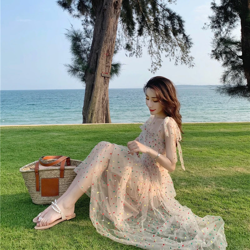 

2021cottagecore Aesthetic Casual Skirt Isinbobo Harajuku Kawaii Vestidos De Fiesta Pink Sexy Dress