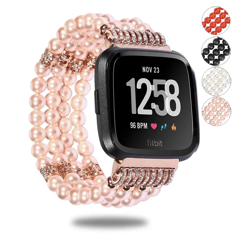 Essidi 22 мм для женщин и девочек искусственный кристалл ремешок часов Fitbit Versa