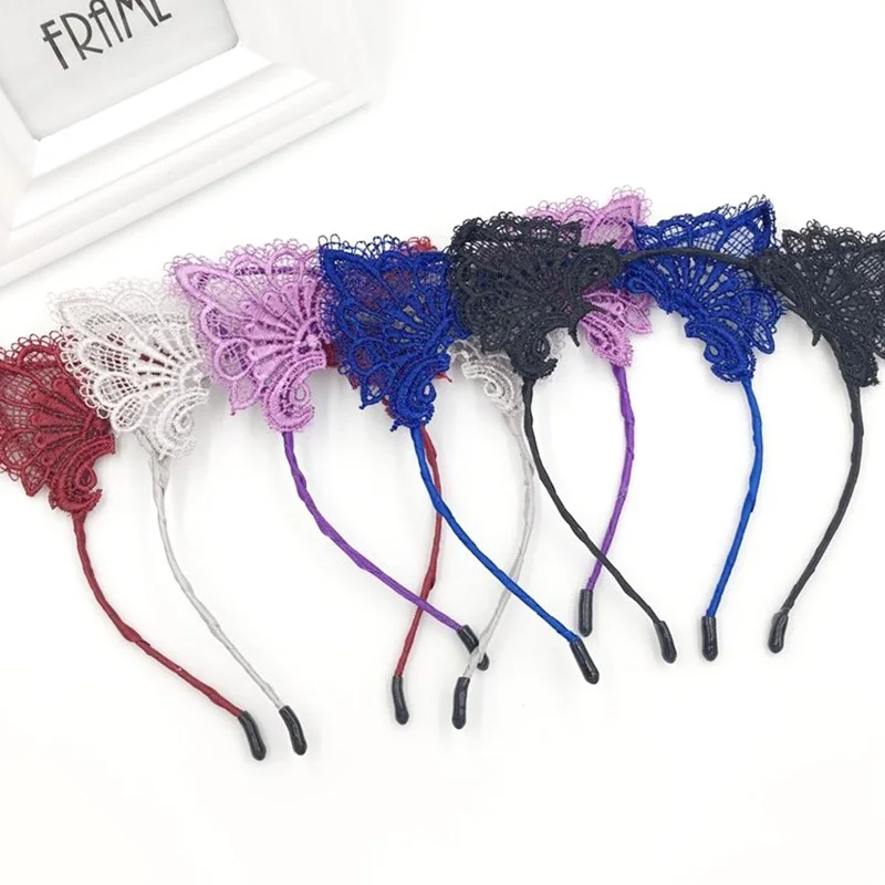 Женская резинка для волос и повязка на голову модная черного цвета шнуровке с