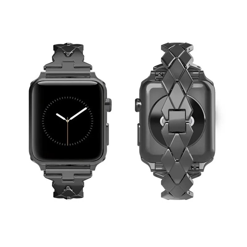 Ремешок из нержавеющей стали для Apple Watch band 42 мм/38 мм iwatch 4/3 band 44 мм 38 мм металлический браслет ремень ремешок для часов аксессуары для часов