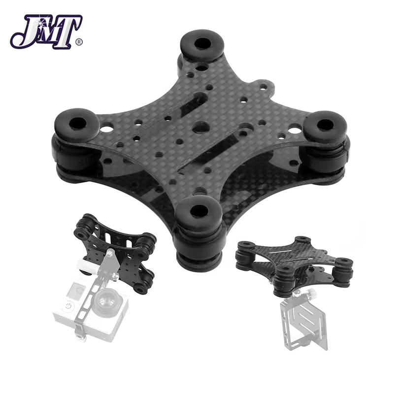 

JMT FPV Carbon Fiber Anti Vibration Plate & Rubber Balls for Phantom 1 2 Gimbal Mount Quadcopter For Gopro Hero 2 3 PTZ