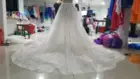 Съемная юбка из органзы со съемным шлейфом свадебное платье со шлейфом со съемным тюлем