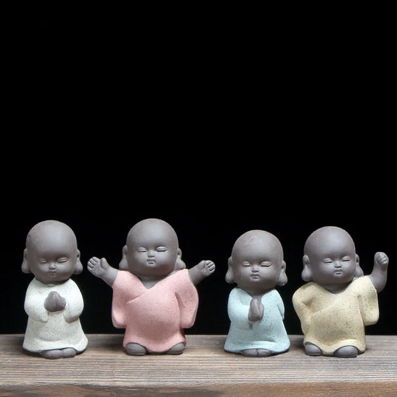 Китайский Цвет небольшой монахи Керамика из мультфильма Холодное сердце фигурки
