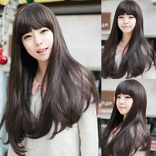 

Fashion Women Girl Sexy Long Slight Curly Cosplay Party Full Hair Wig + Wig Cap