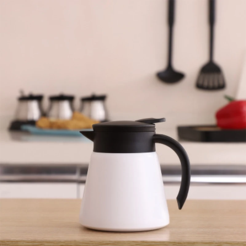 600 мл Изолированная бутылка для воды отжимной тип чайник из нержавеющей стали с