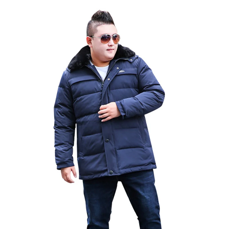 Куртка мужская хлопковая с капюшоном длинная парка подходит для веса 165 кг
