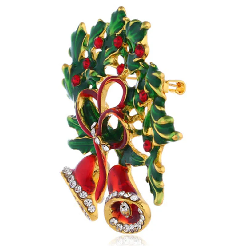 Рождественский Колокольчик Броши подвески из сплава масляные творческие