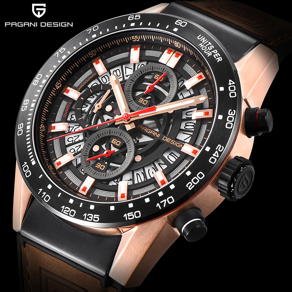 Часы PAGANI мужские дизайнерские Роскошные армейские кварцевые силиконовые