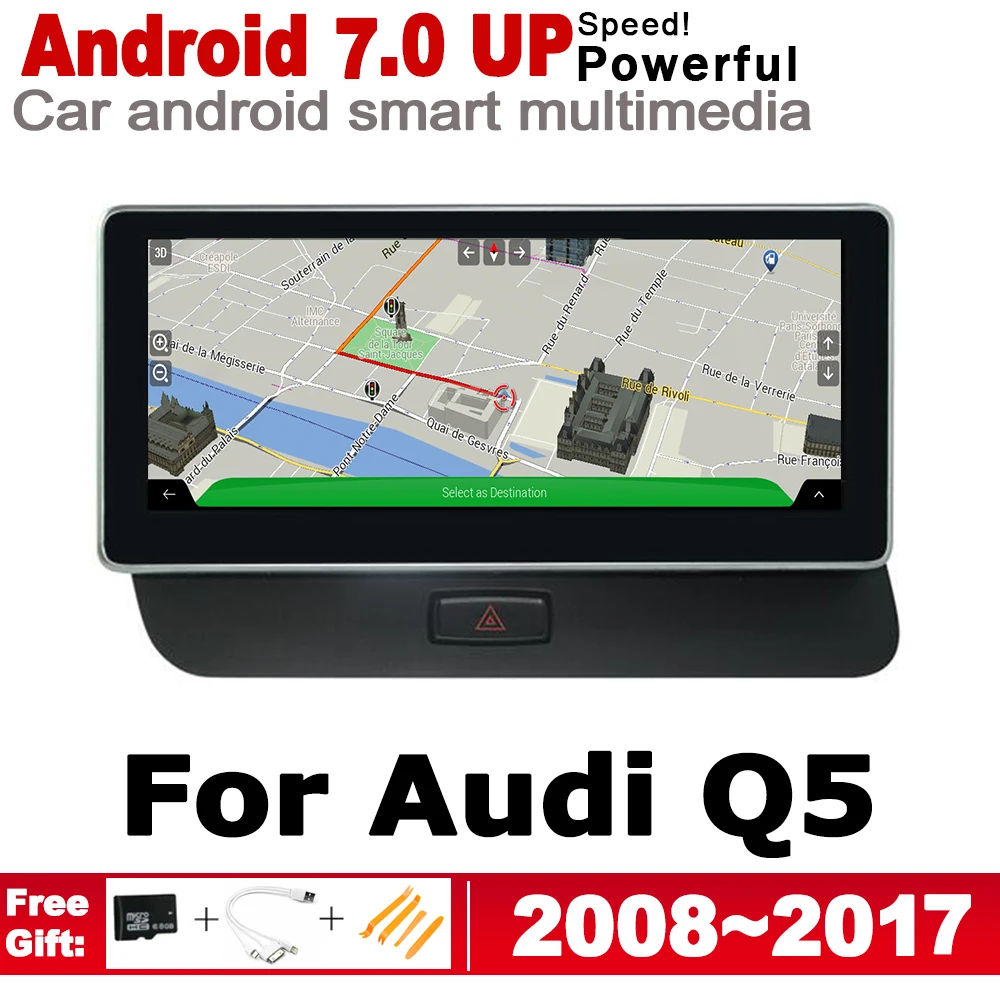 Для Audi Q5 8R 2008 ~ 2017 Android автомобильное радио GPS навигация мультимедийный плеер MMI WiFi