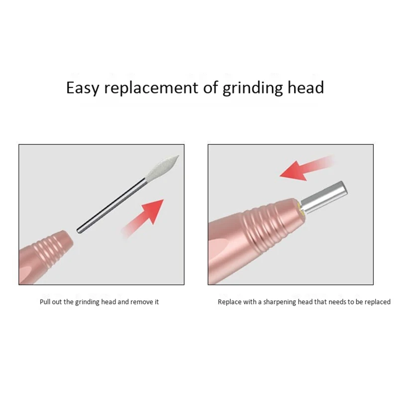 

Electric Nail File Drill Portable Professional Manicure Pedicure Machine Set Electric Nail Drill Nail Kit