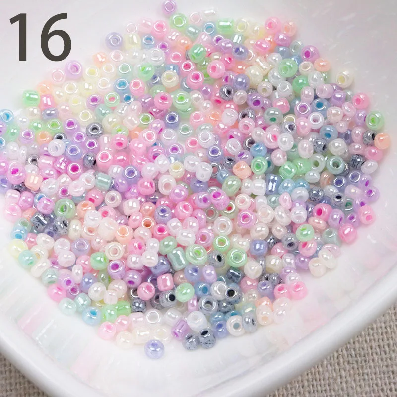 

Wholesale 15 Colors 2mm 3mm 4mm Cream Glass Czech Seed Spacer Beads for Jewelry Handmade DIY Free Shipping