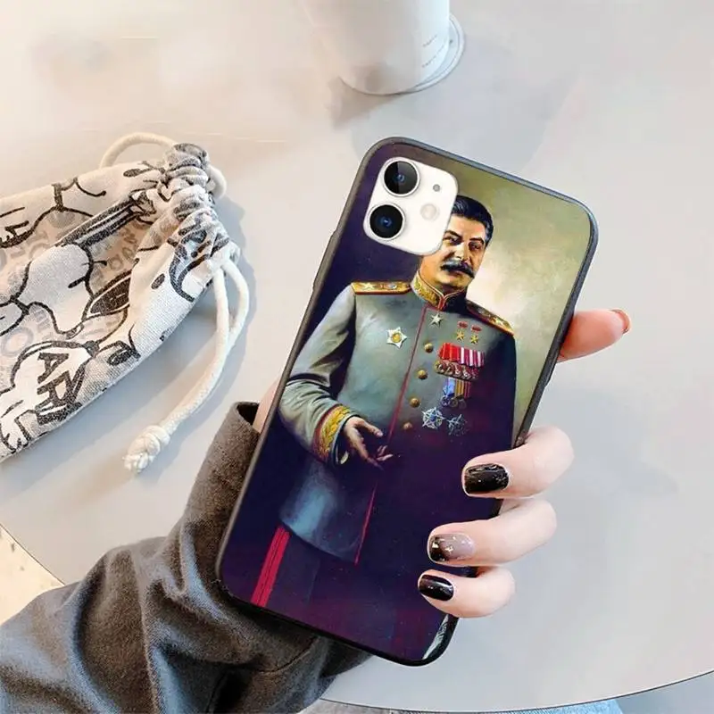 

Russian Commander Stalin Phone Case for iPhone 12 11 mini pro XS MAX 8 7 6 6S Plus X 5S SE 2020 XR