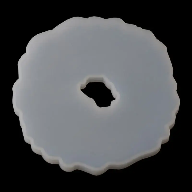 

5Pcs Crystal Epoxy Resin Mold Irregular Round Coasters Casting Silicone Mould