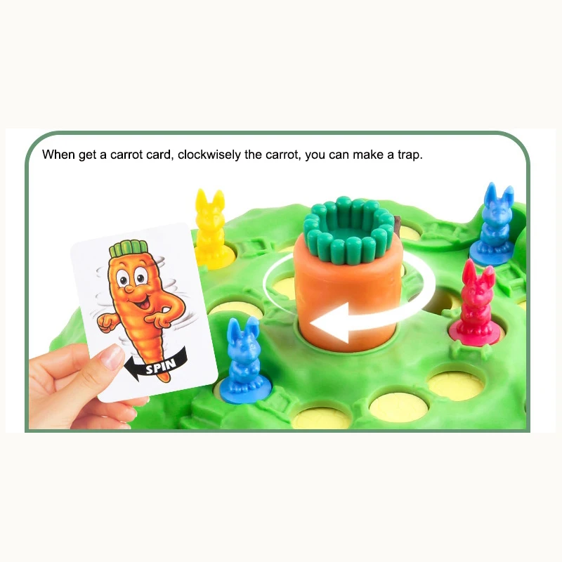 

Bunny Rabbit Competitive Trap Game Play Chess Toy Children Family Fun Game Early Childhood Educational Toy For Children