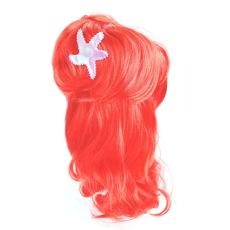 Girl Snow Queen Elsa Anna Wig Rapunzel Jasmine Kids Aurora Belle Braid Little Mermaid Hair Children Halloween Gift Party Supply | Детская