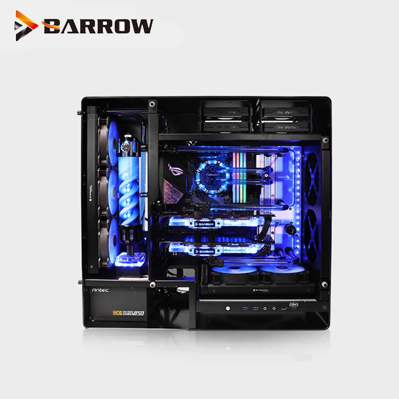 Barrow IN WIN 909 чехол для компьютера плата водяного охлаждения резервуар LRC RGB 2 0 5 В ПК