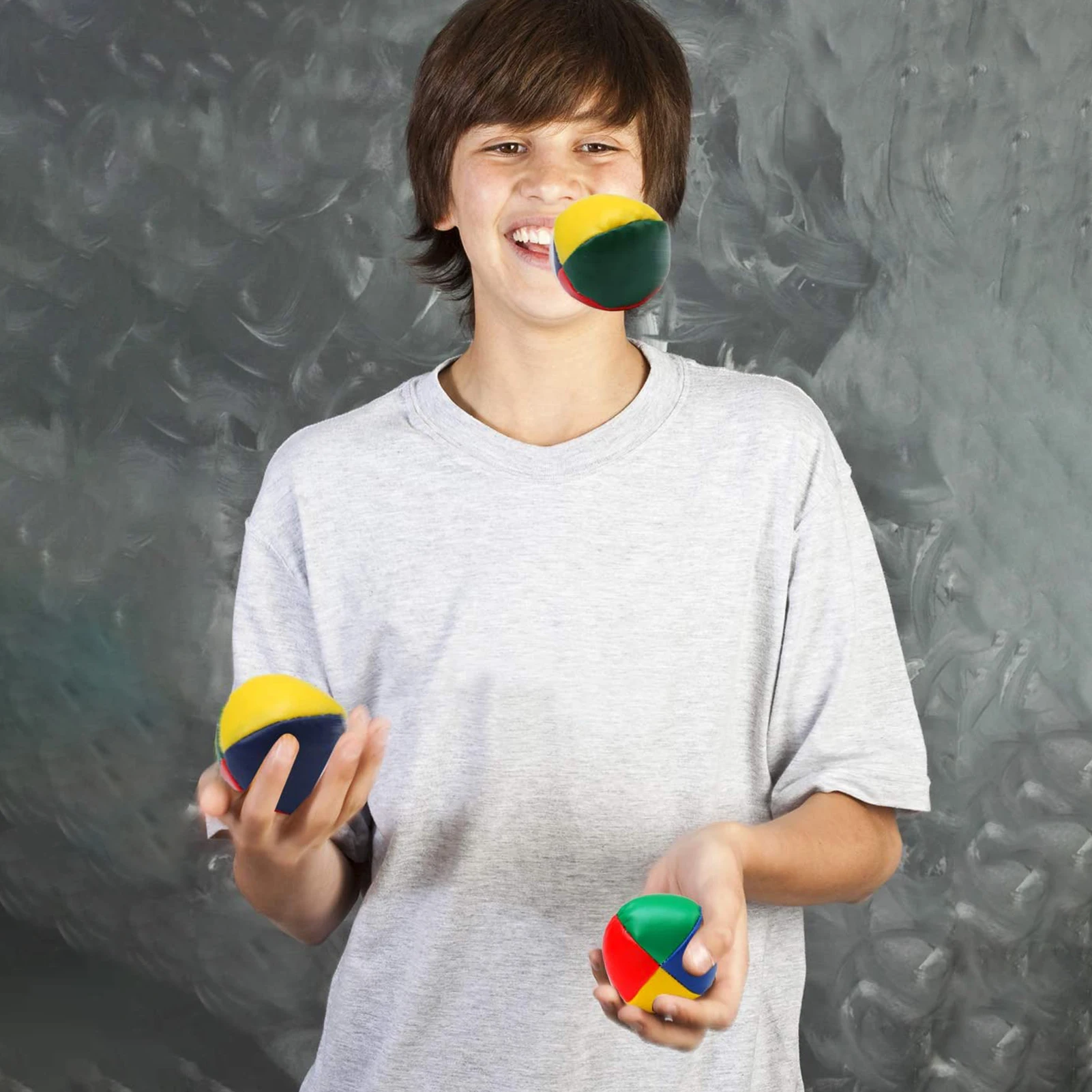 

6PCS Juggling Balls Set Acrobatics Toss Ball Educational Toy Children Fun Sports Pu Soft Juggling Ball Toys there