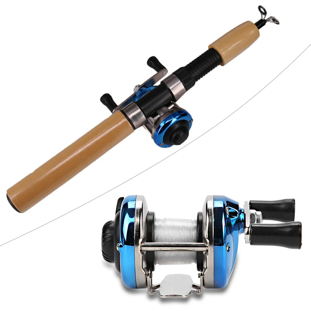 Mini Drum Fishing Weel Portable Winter Ice Reel Wheel with Wire Outdoor Casting Tackle Fishng Accessories | Спорт и развлечения
