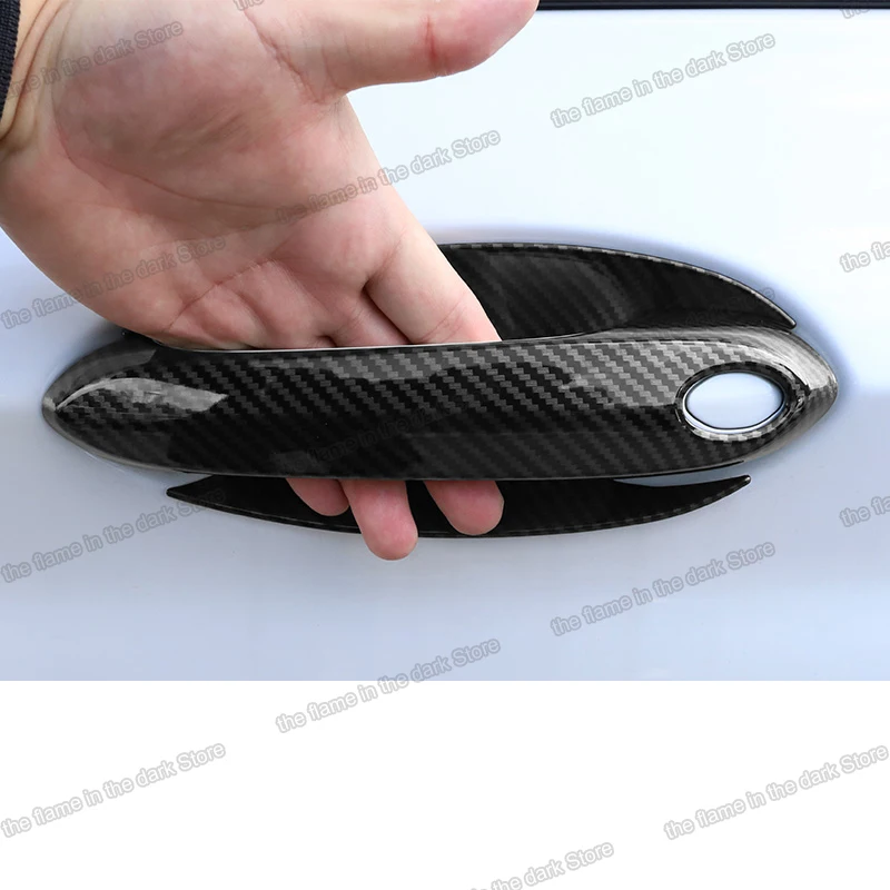 

Lsrtw2017 для Bmw X3 G01 X4 G02 углеродное волокно abs Автомобильная дверная ручка Чаша аксессуары для интерьера 2018 2019 2020 2021 украшение