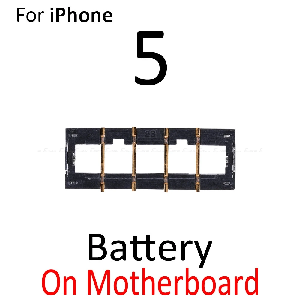 2 шт. внутренняя панель разъема для аккумулятора iPhone 5 5S SE 5C 6 6S Plus держатель гибкий
