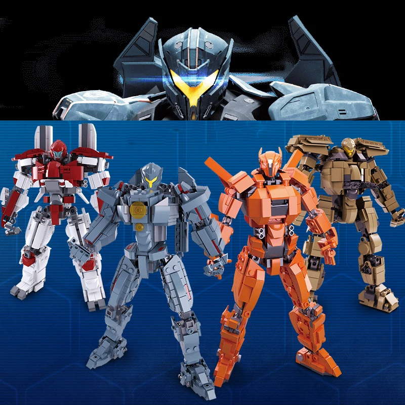 

Movie Series Warrior Mecha Robot Model Bricks DIY Movable Doll Deformation Assembled Building Blocks Children's Educational Toys