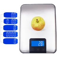 15kg 1g digital kitchen scale lcd display scales big food diet weight slim stainless steel electronic scale touch screen