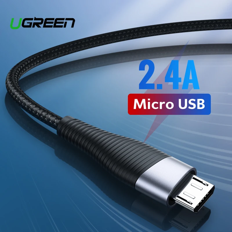 Ugreen Быстрая зарядка Micro USB кабель для Xiaomi Redmi Note 5 Pro 4 Andriod мобильный телефон зарядное устройство кабель для передачи данных для samsung S7 USB шнур