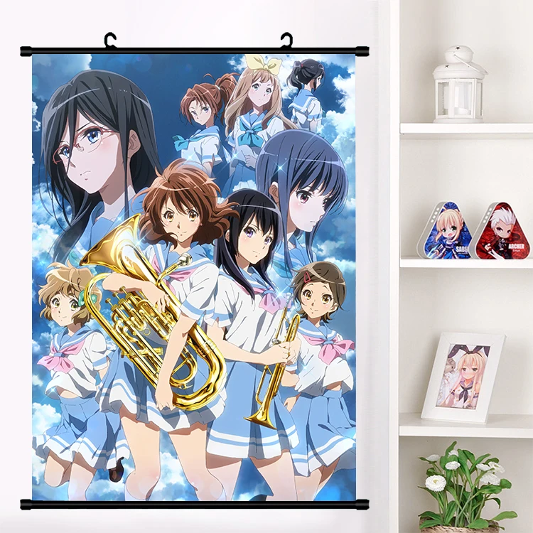 Аниме фильм Hibike звук Баритоны Oumae Кумико Katou Hazuki наклейки на стену панно настенные