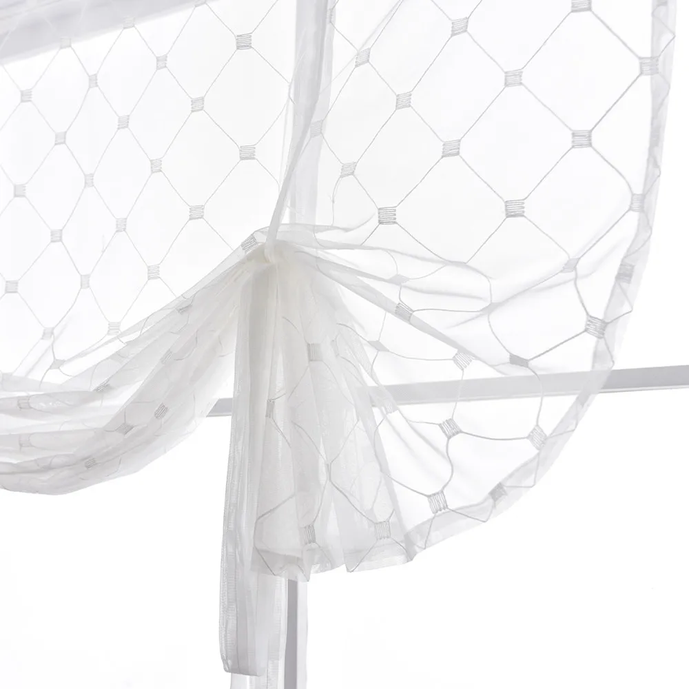 Белая решетка в римском стиле занавески для кухни окна гостиной спальни модная