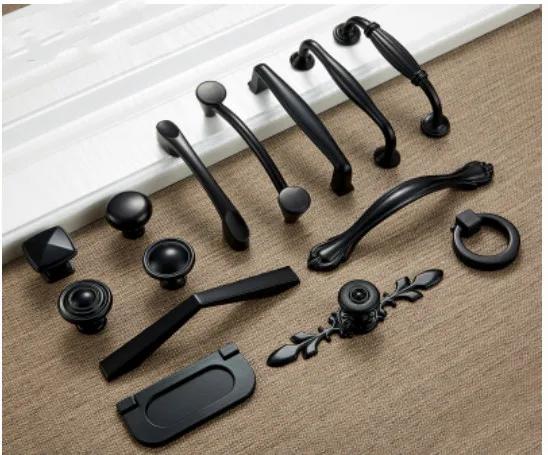 Ручки шкафа однотонные Алюминий сплава дверные ручки и Кухня шкаф для выдвижных