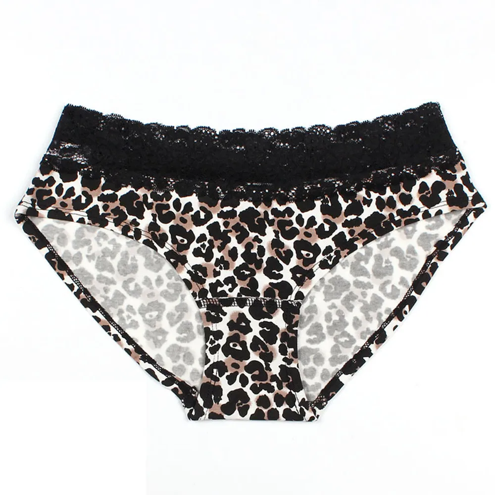 Женские сексуальные кружевные трусики кружевное женское белье леопардовые для