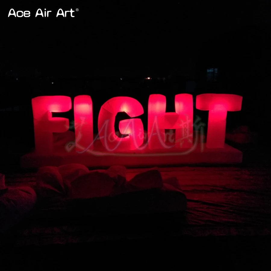 

Customized Amasing Led Letters Inflatable Model With Colorful Light Alphabet Display Survivor Words For Decoration