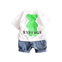 new fashion summer baby girl clothes suit children boys cotton t shirt shorts 2pcssets toddler active costume kids tracksuits