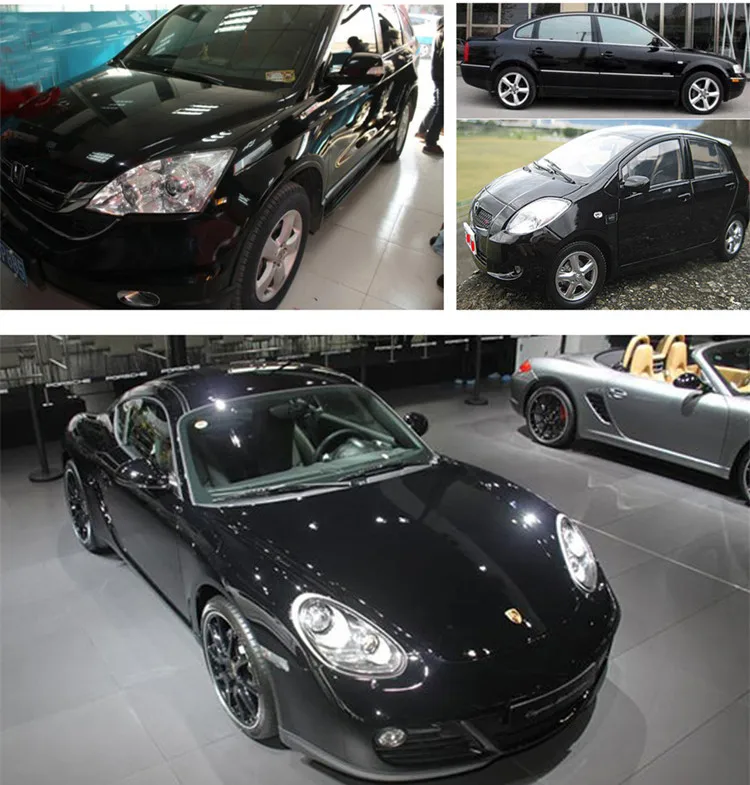 Матовая Глянцевая черная виниловая оберточная пленка шириной 10 см рулон