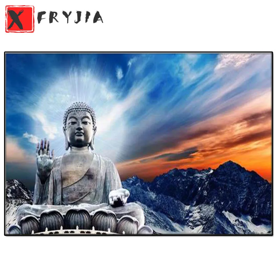

Алмазная вышивка «Будда Nyorai», набор для алмазной мозаики 5d «сделай сам», вышивка крестиком, украшение для дома