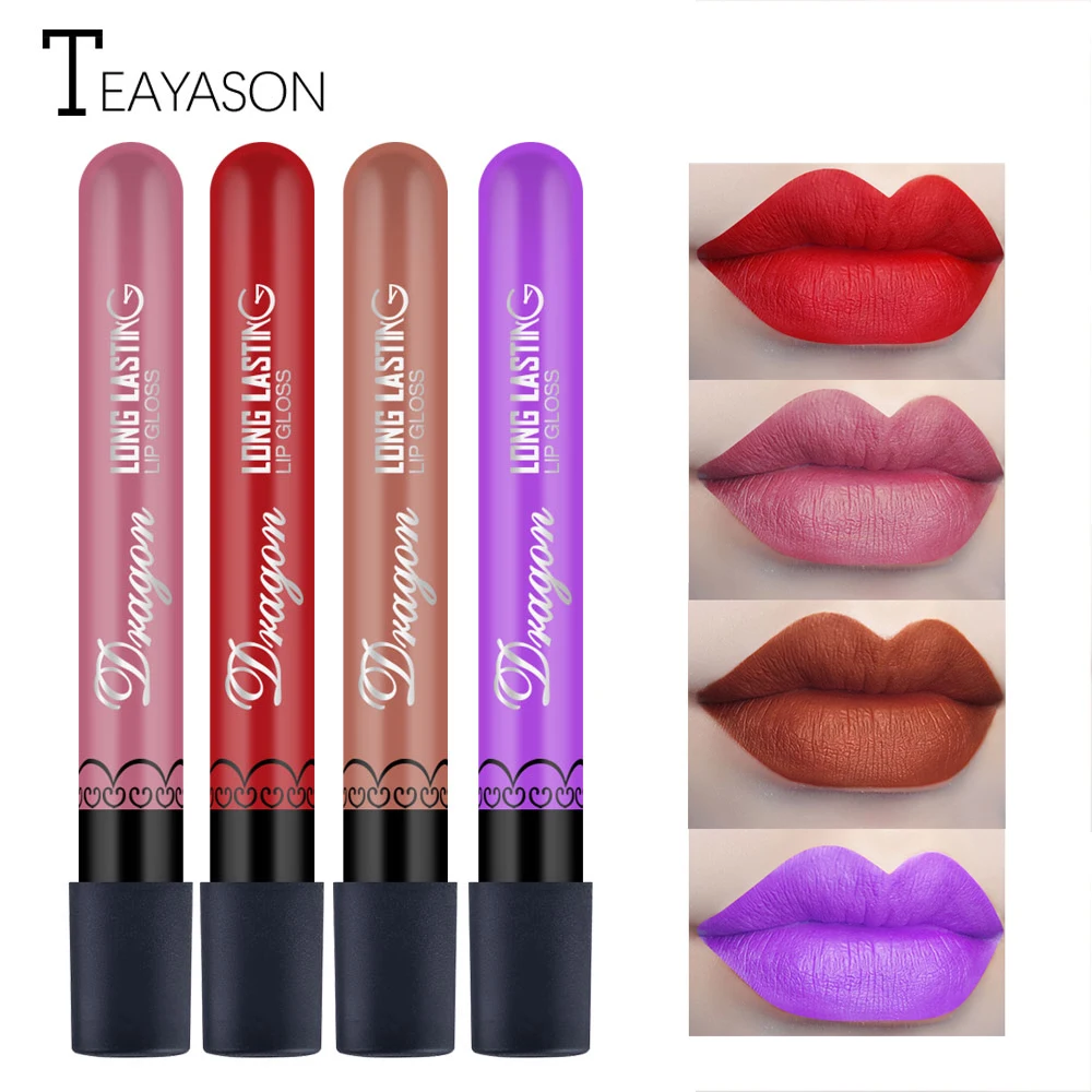 1 шт. красная Сексуальная вампирская матовая губная помада бархатный