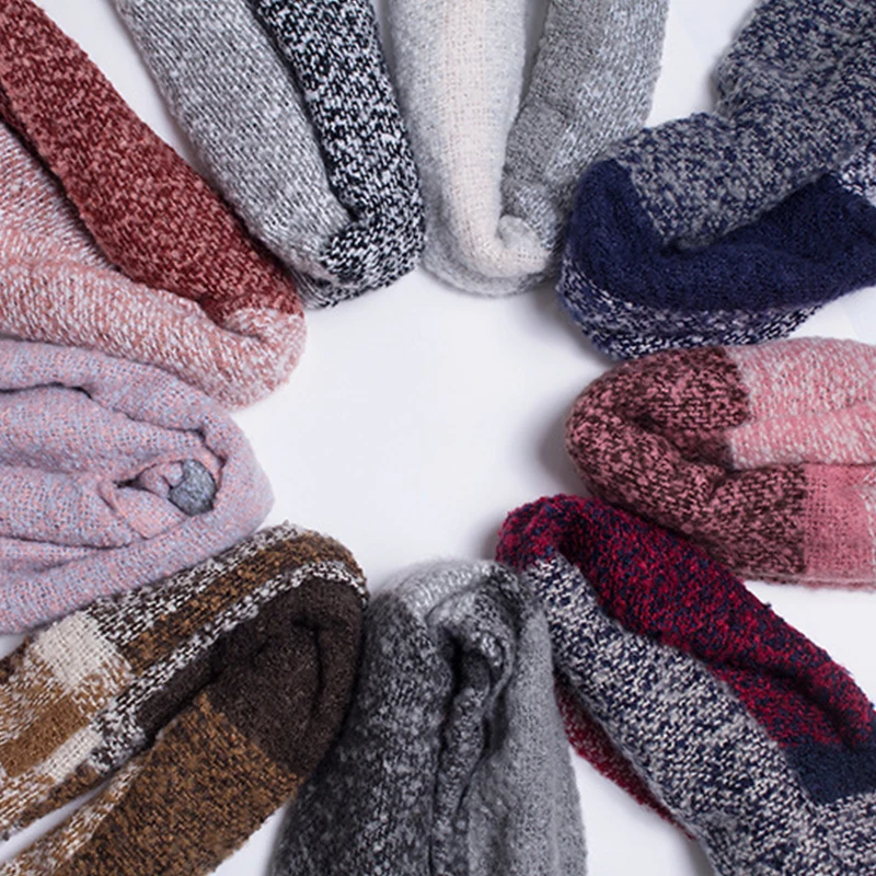 Новое поступление модный длинный шарф осень зима корейский Клетчатый новый