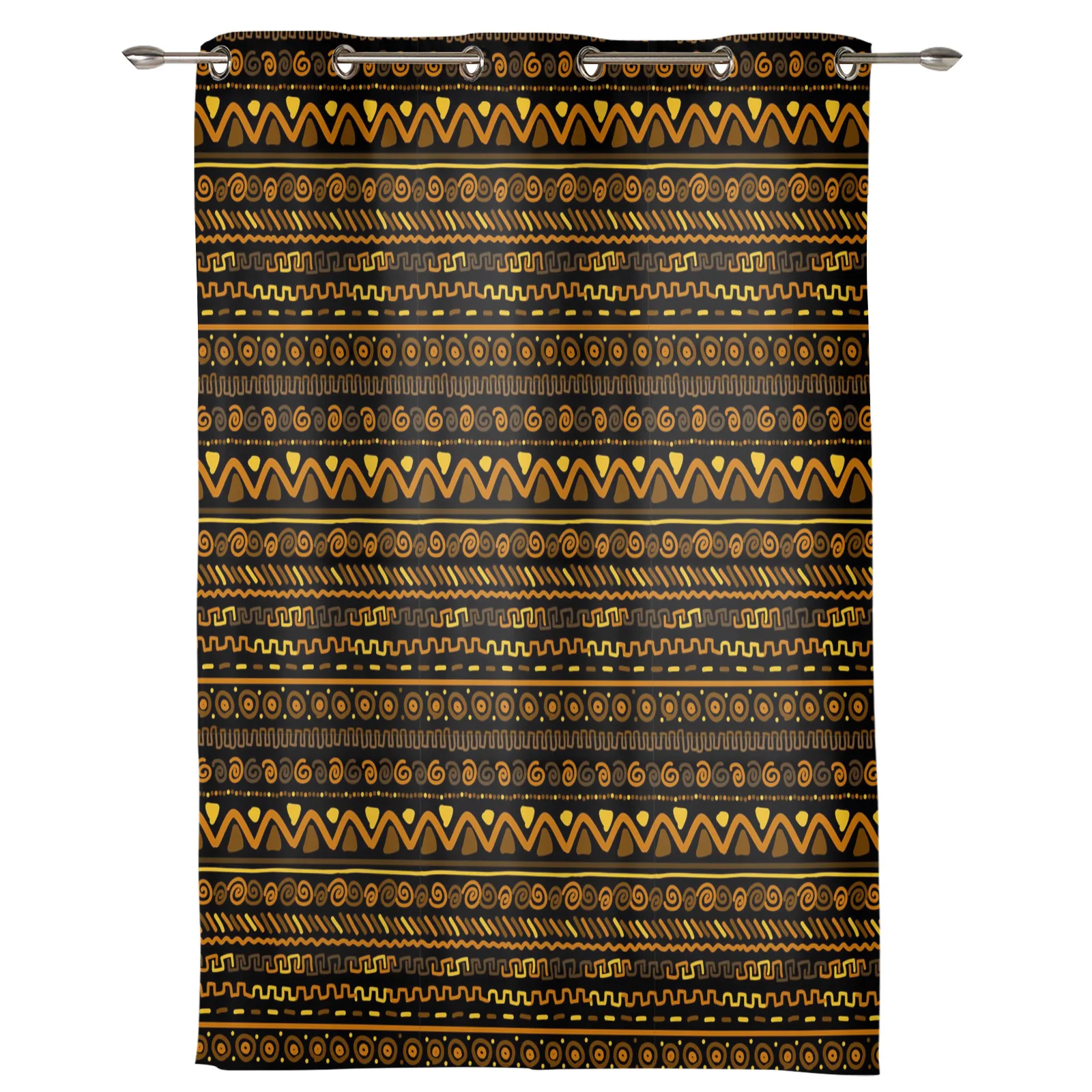 African Pattern Circle Geometric Figure Window Curtains for Bedroom Home Decor Kitchen Drapes Christmas Living Room | Дом и сад
