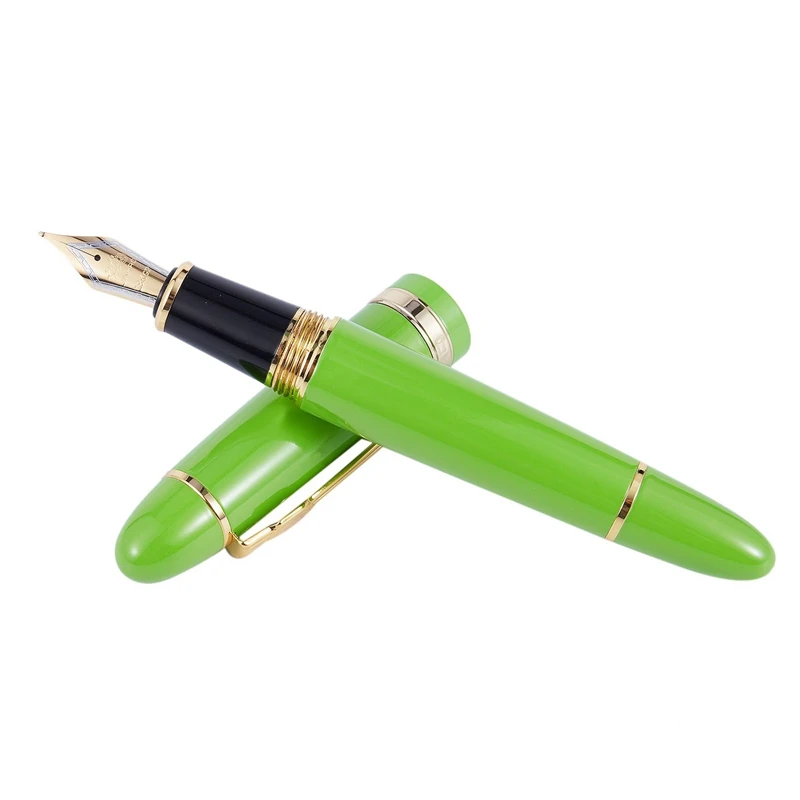 2x JINHAO 159 18KGP 0 7 мм среднее перо с широким основанием авторучка Бесплатная офисная