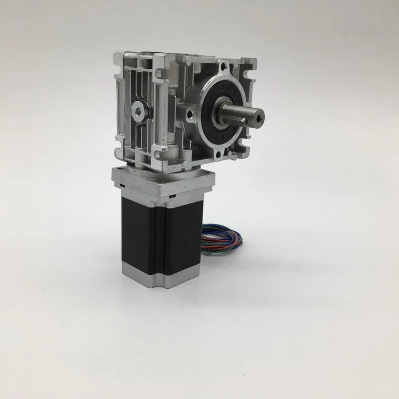 20 :1 wormbox RV030 редуктор скорости 14 мм выход + шаговый двигатель Nema23 3A 76 1 8nm 260Oz in