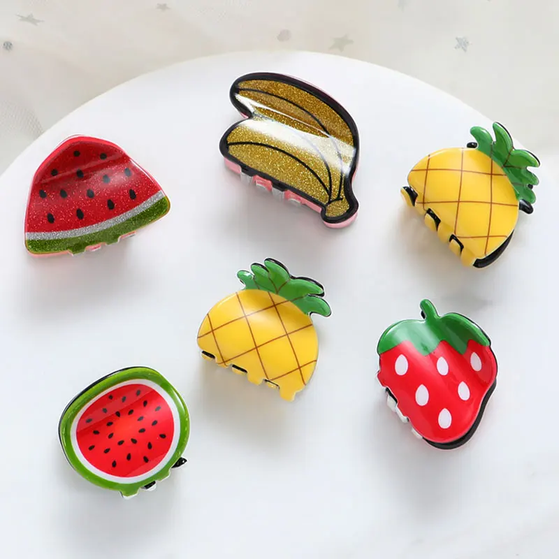 Новинка женские милые заколки для волос с рисунком яркой клубники аксессуары |