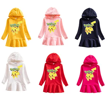 Свитер детский из чистого хлопка на осень/зиму с принтом Пикачу | Дом и сад