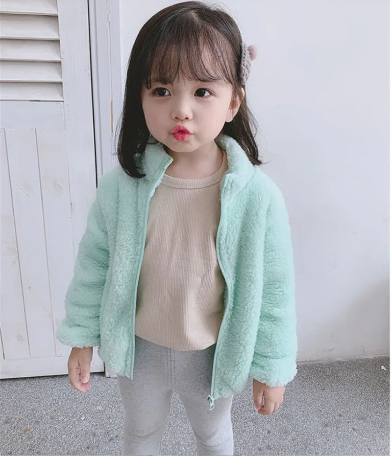 2019 одежда для маленьких девочек милый свитер однотонное пальто мальчиков осенне
