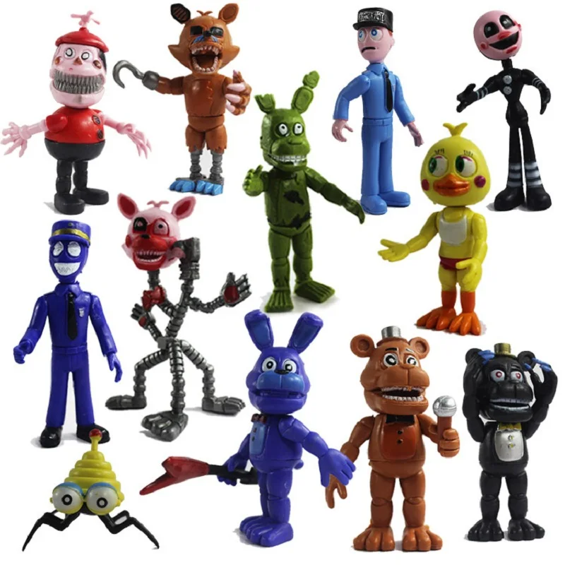 12 шт./компл. FNAF коллекция пять ночей у Фредди Игрушечная модель из винила кукла